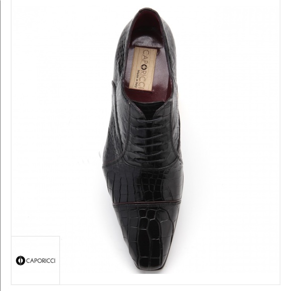 Caporicci 201 Genuine Alligator Shoes Black - Picture 4 of 4